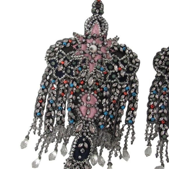 Gucci Resort 2017 Crystal Clip-On Earrings 230mm - Picture 7 of 15